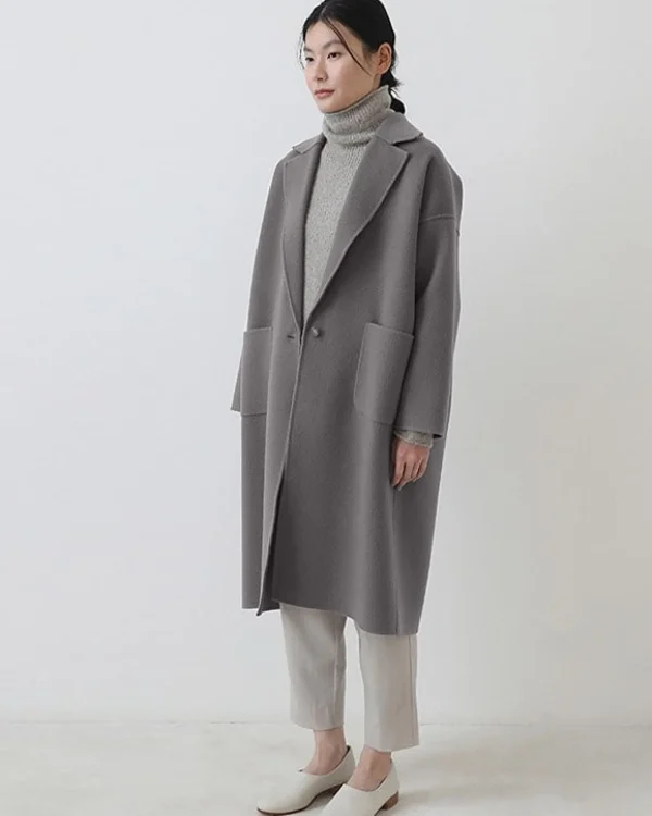 Outerwear | Evam Eva Tailored Coat Otter Gray