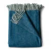 Throws | Evangeline Cotton Herringbone Throw Dusk