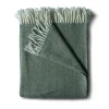 Throws | Evangeline Cotton Herringbone Throw Fern