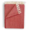 Throws | Evangeline Merino Herringbone Throw Saffron