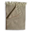 Throws | Evangeline Merino Herringbone Throw Driftwood