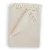 Throws | Evangeline Merino Herringbone Throw Cream