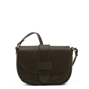Bags | Il Bisonte Fausta Small Crossbody Black with Brass Hardware
