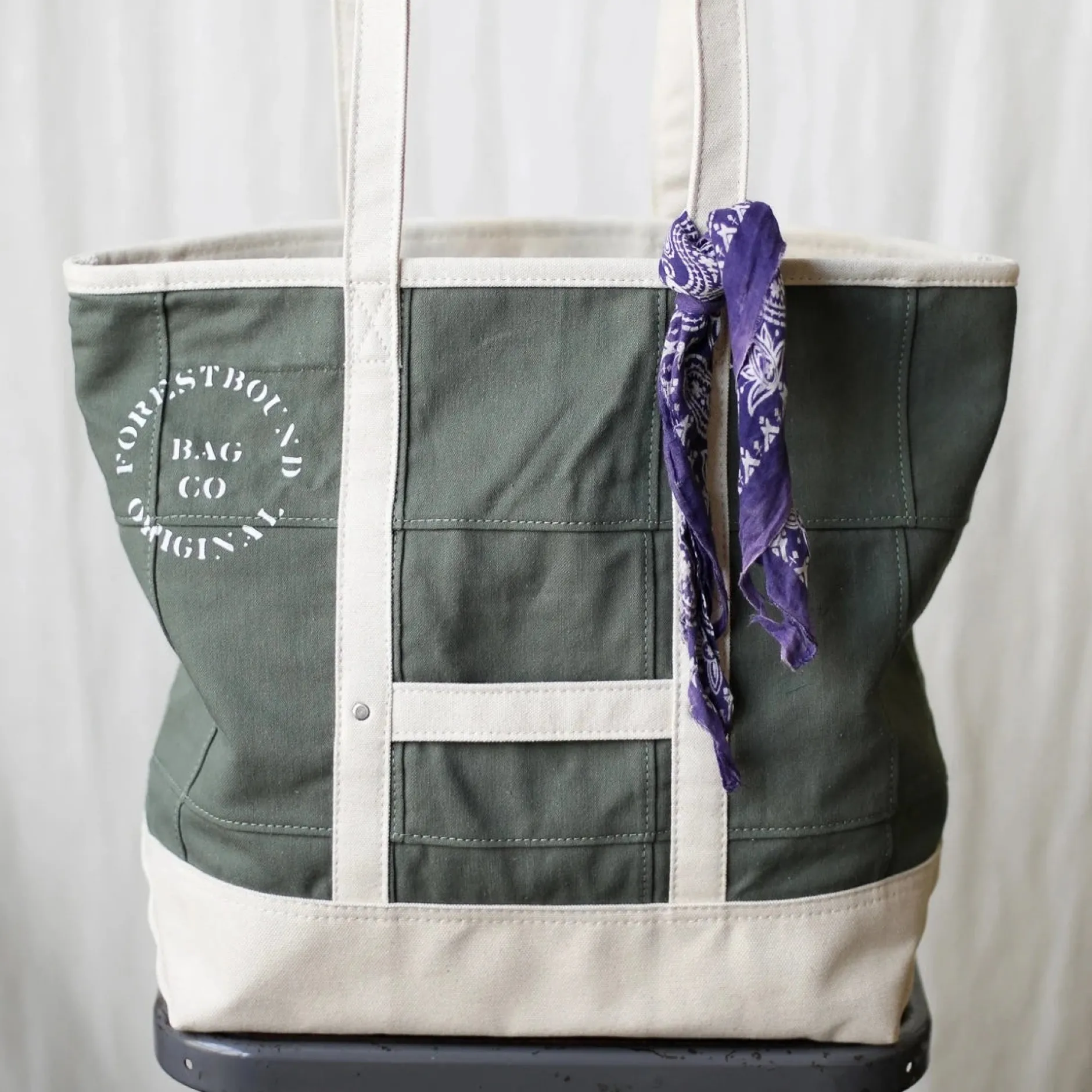 forestbound_wwii_era_recl_0.webp Bags | Forestbound WWII Era Reclaimed Canvas Market Tote