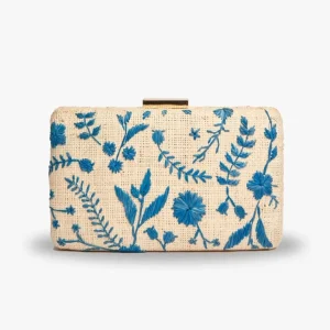 Bags | Thistle Hill Hana Blue Clutch