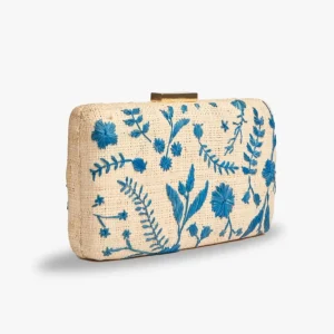 Bags | Thistle Hill Hana Blue Clutch