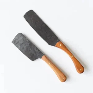 Tabletop | Thistle Hill Hand Forged Cheese Spreader Cherry Wood Small