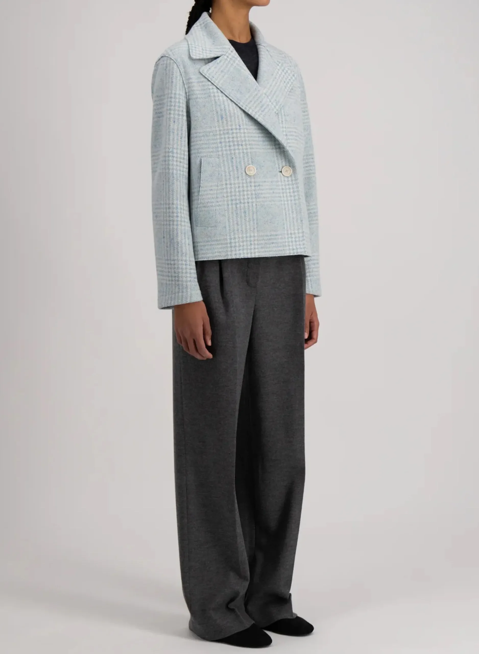 harris_wharf_london_cropp_3-1.webp Outerwear | Harris Wharf London Cropped Peacoat Wool & Silk P.o.W. Azure