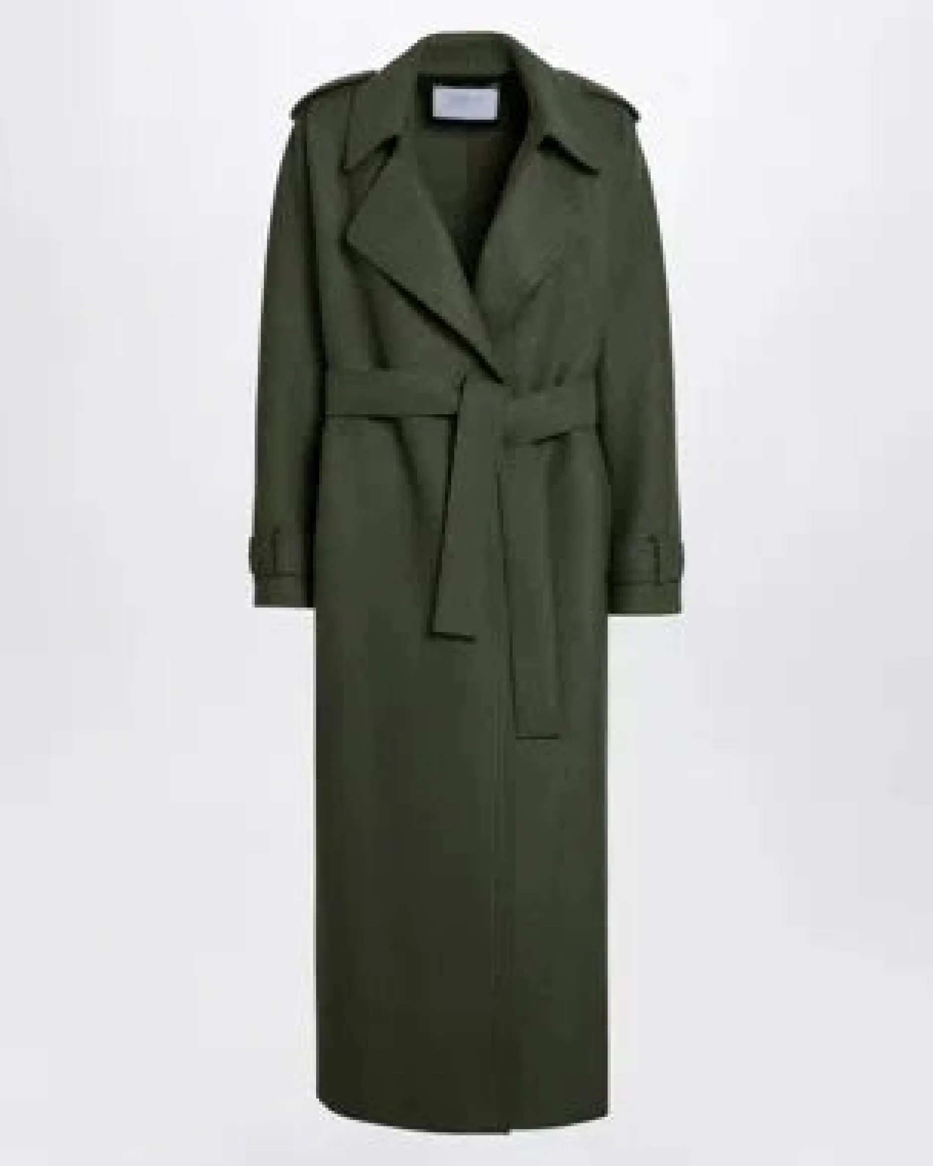 harris_wharf_london_long__0.webp Outerwear | Harris Wharf London Long Maxi Coat Pressed Wool Hunting Green