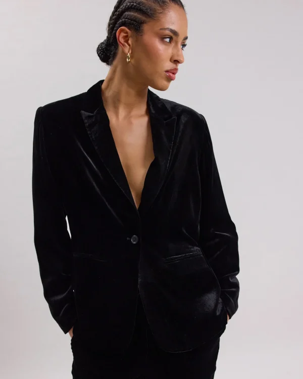 Outerwear | Hartford Vekma Velvet Jacket Black