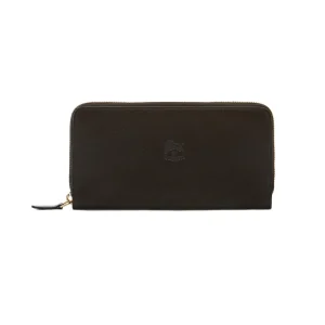 Wallets | Il Bisonte Ametista Zip Around Wallet Black