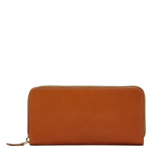 Wallets | Bags | Il Bisonte Ametista Zip Around Wallet Caramel