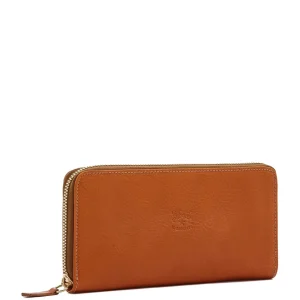 Wallets | Bags | Il Bisonte Ametista Zip Around Wallet Caramel