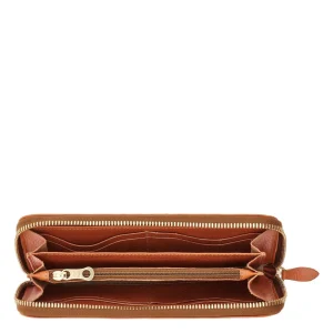 Wallets | Bags | Il Bisonte Ametista Zip Around Wallet Caramel