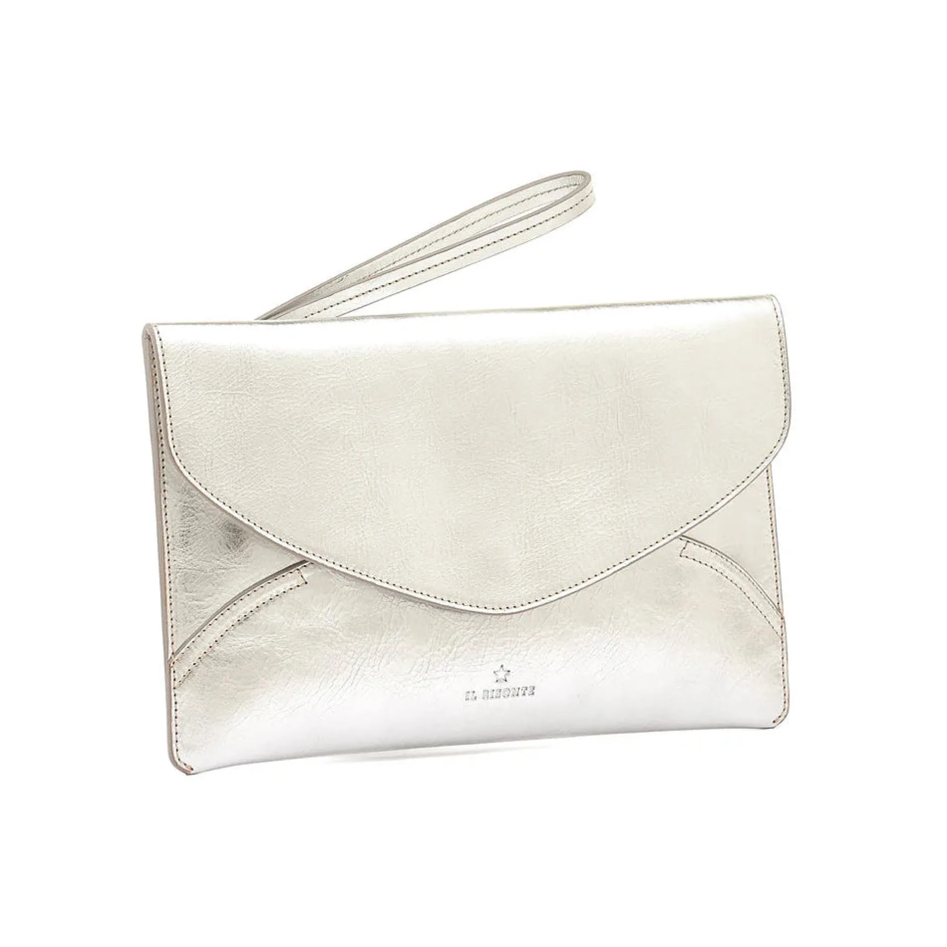 il_bisonte_clutch_esperia_0.webp Bags | Wallets | Il Bisonte Clutch Esperia Silver Brass Hardware