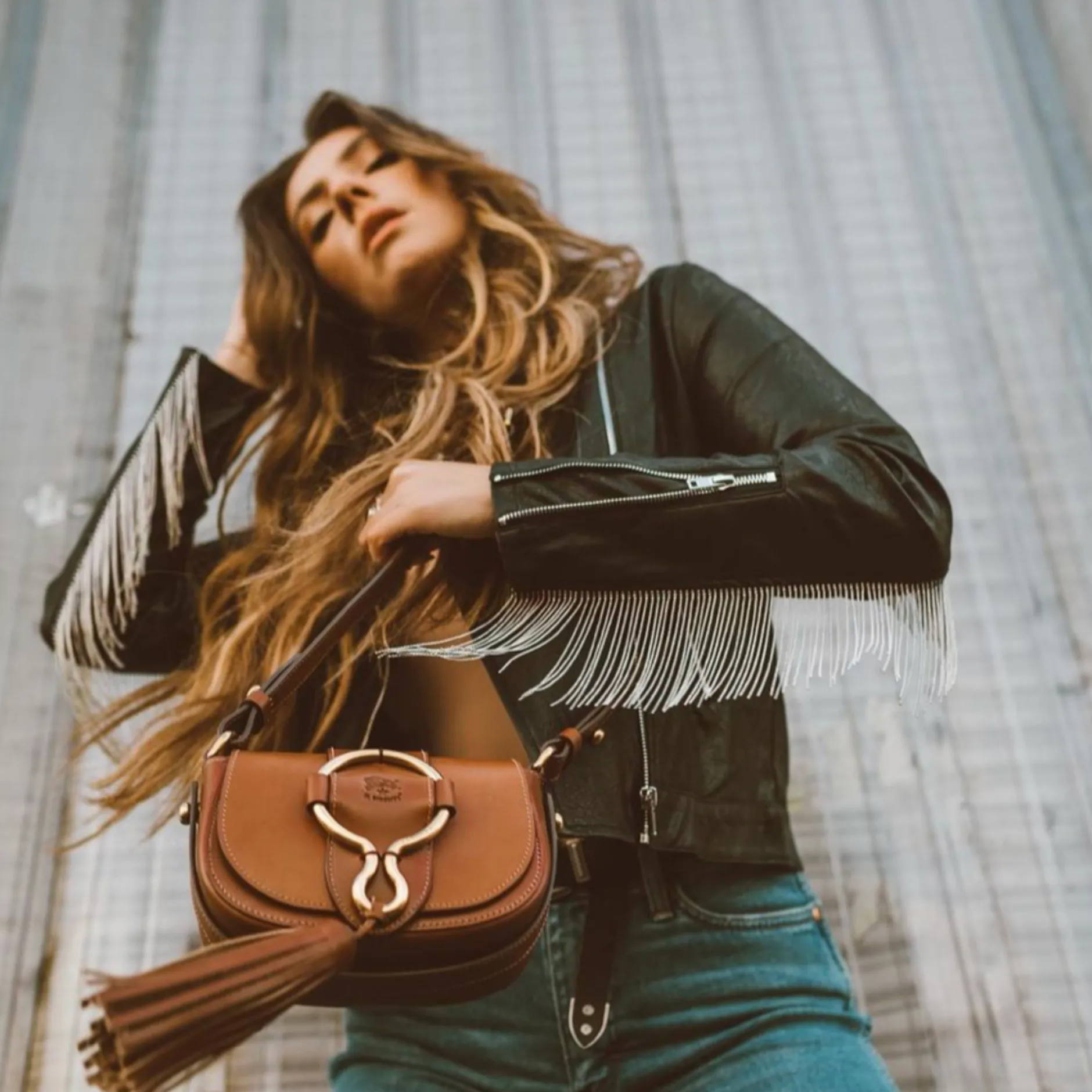 il_bisonte_loop_small_cro_0.webp Bags | Il Bisonte Loop Small Crossbody Bag Chocolate