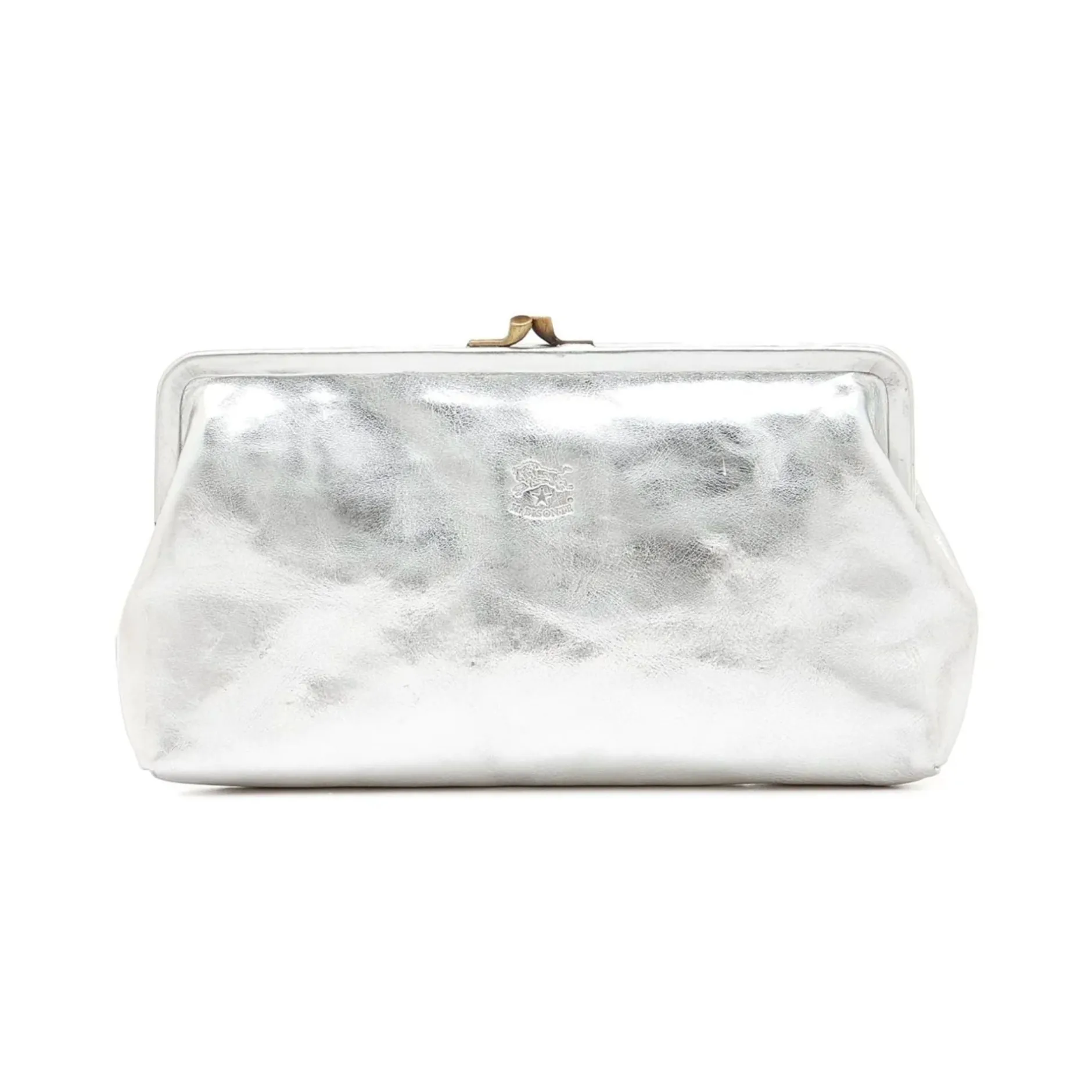 il_bisonte_manuela_clutch_0.webp Bags | Il Bisonte Manuela Clutch Bag Metallic Silver