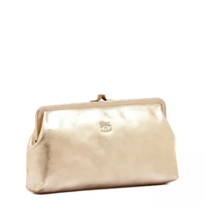Bags | Il Bisonte Manuela Clutch Bag Metallic Platinum