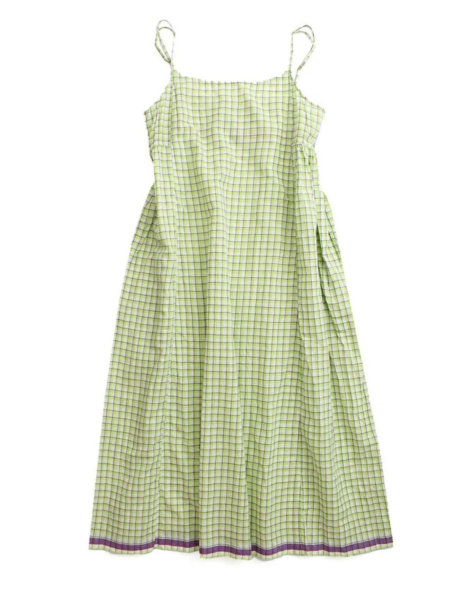 injiri_jodhpur_ladies_sli_0.webp Dresses | Injiri Jodhpur Ladies Slip Dress Green + Purple Check