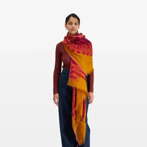 Scarves | Inoui Editions Scarf 100 Cashmere Modal Sagi Saffron