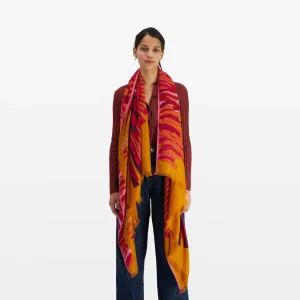 Scarves | Inoui Editions Scarf 100 Cashmere Modal Sagi Saffron