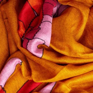 Scarves | Inoui Editions Scarf 100 Cashmere Modal Sagi Saffron