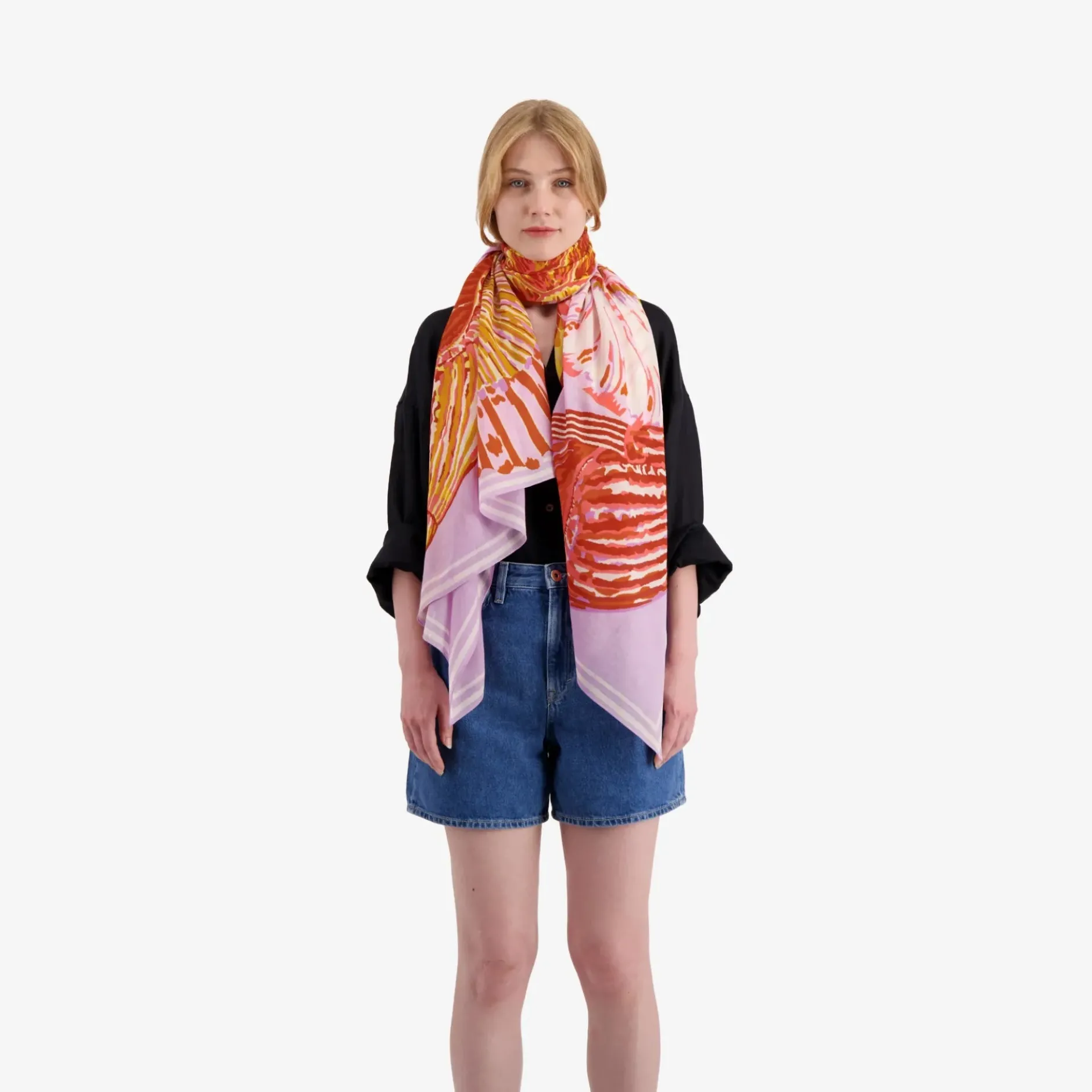 inoui_editions_scarf__gal_1.webp Scarves | Inoui Editions Scarf 100 Galapagos Lilac