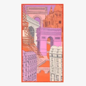 Scarves | Inoui Editions Scarf 100 Paris Red