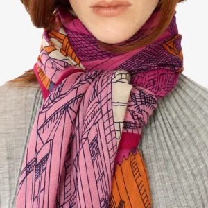 Scarves | Inoui Editions Scarf 100 Paris Fuchsia