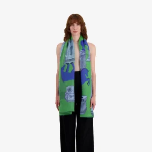Scarves | Inoui Editions Scarf 100 Totem Green