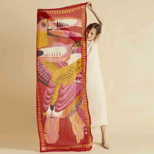 Scarves | Inoui Editions Scarf 70 Toucan Red