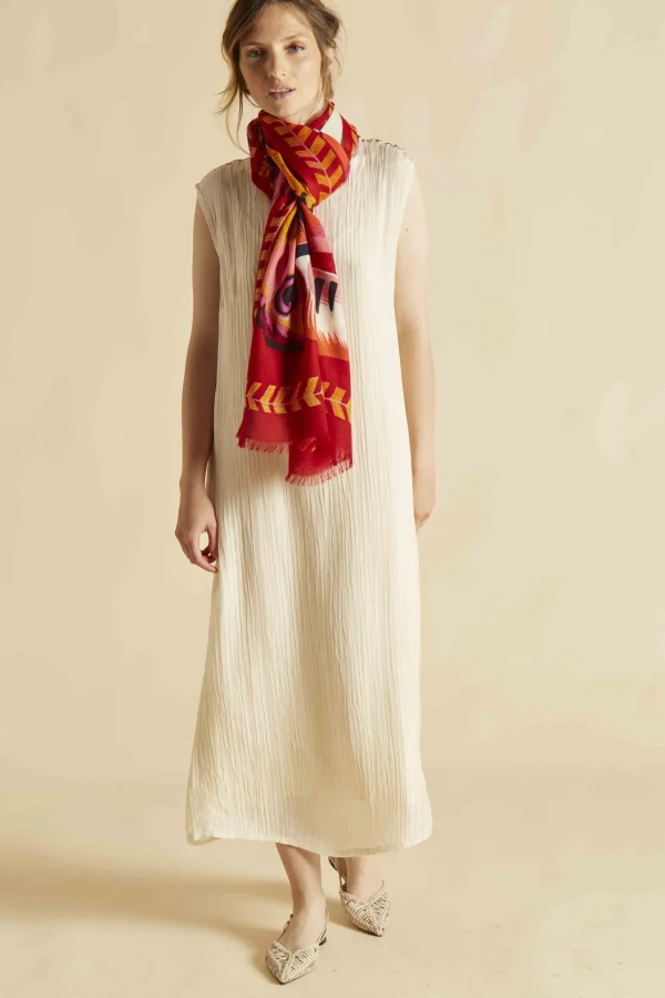 Scarves | Inoui Editions Scarf 70 Toucan Red