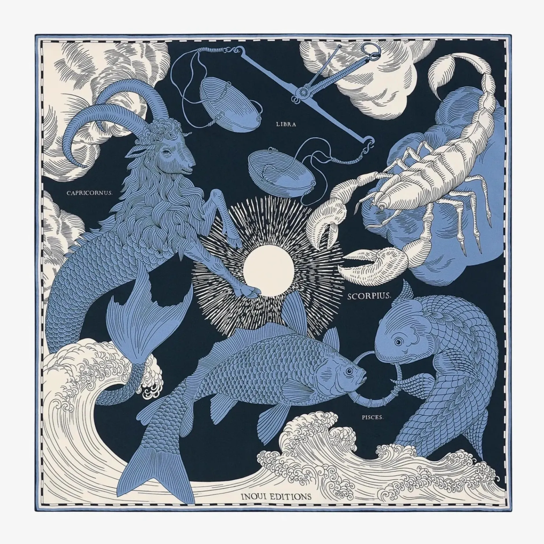 inoui_editions_square__as_0-4.webp Scarves | Inoui Editions Square 65 Astro Scorpius Blue