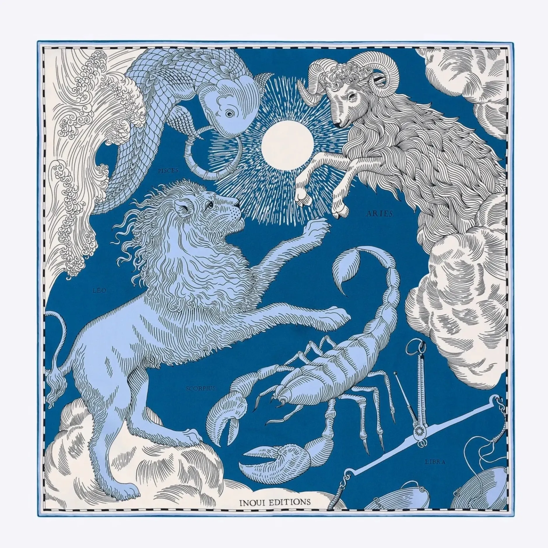 inoui_editions_square__as_0-5.webp Scarves | Inoui Editions Square 65 Astro Aries Blue