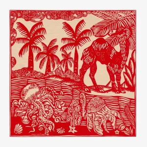 Scarves | Inoui Editions Square 65 Dufy Red
