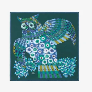Scarves | Inoui Editions Square 65 Hulule Emerald
