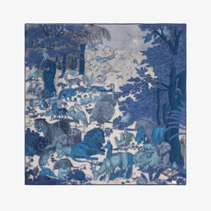 Scarves | Inoui Editions Square 100 Reve Blue