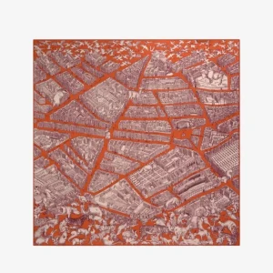Scarves | Inoui Editions Square 130 Turgot Orange