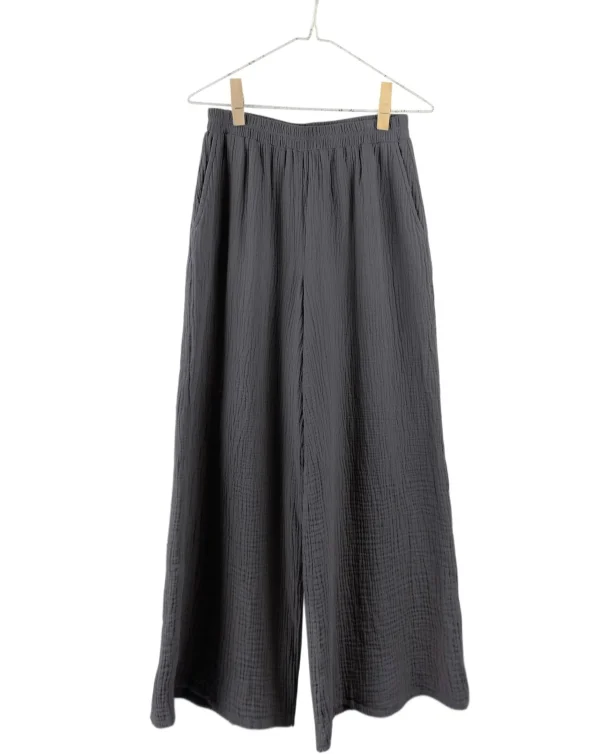 Pants | It is Well L.A. Full Length Gauze Pants Charcoal