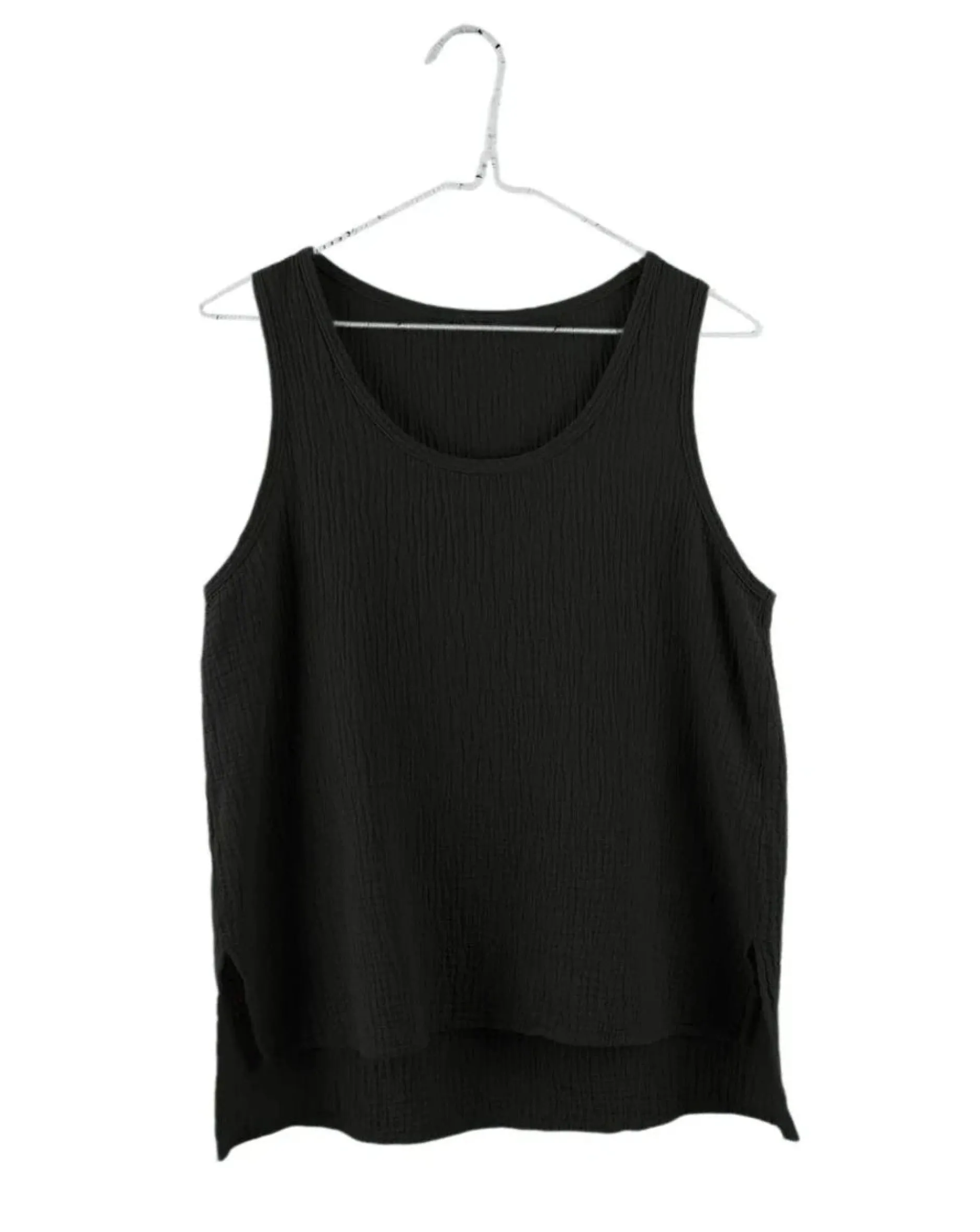it_is_well_la_sleeveless__0-4.webp Shirts + Tops | It is Well L.A. Sleeveless Gauze Top Black