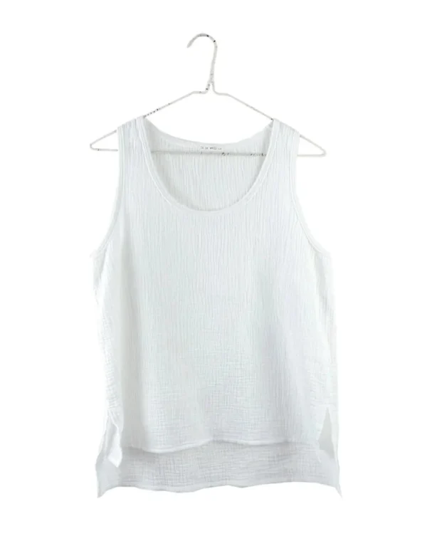 Shirts + Tops | It is Well L.A. Sleeveless Gauze Top Salt