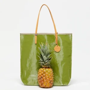 Bags | Jack Gomme Paris Amie Linen Shopping Bag Green