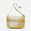 Bags | Jack Gomme Paris Gaby Linen Satchel Natural + Yellow