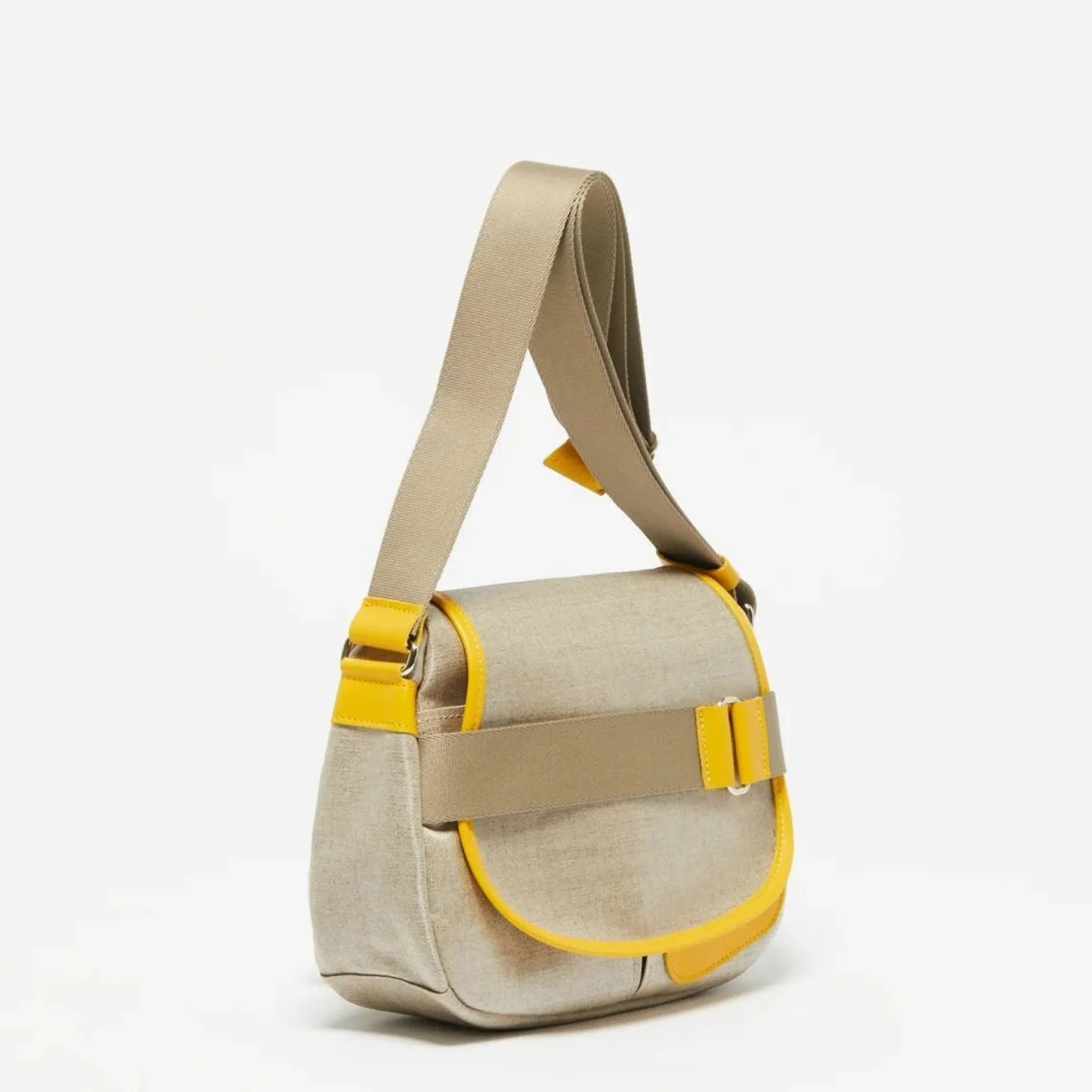 jack_gomme_paris_petit_ga_1.webp Bags | Jack Gomme Paris Petit Gaby Linen Satchel Natural + Yellow