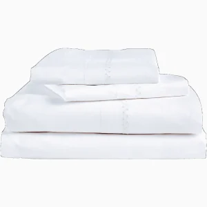 Sheets | John Robshaw Anketi White Sheet Set