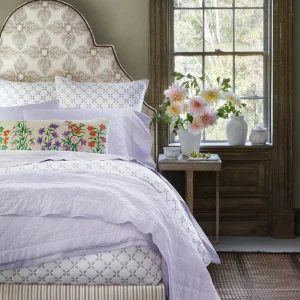 Sheets | John Robshaw Bindi Lavendar Organic Sheet Set