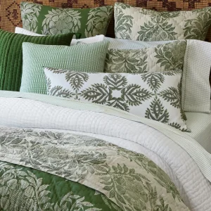 Sheets | John Robshaw Cinde Sage Sheet Set