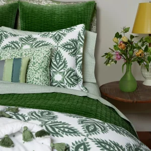 Duvets | John Robshaw Dasati Dark Sage Organic Duvet