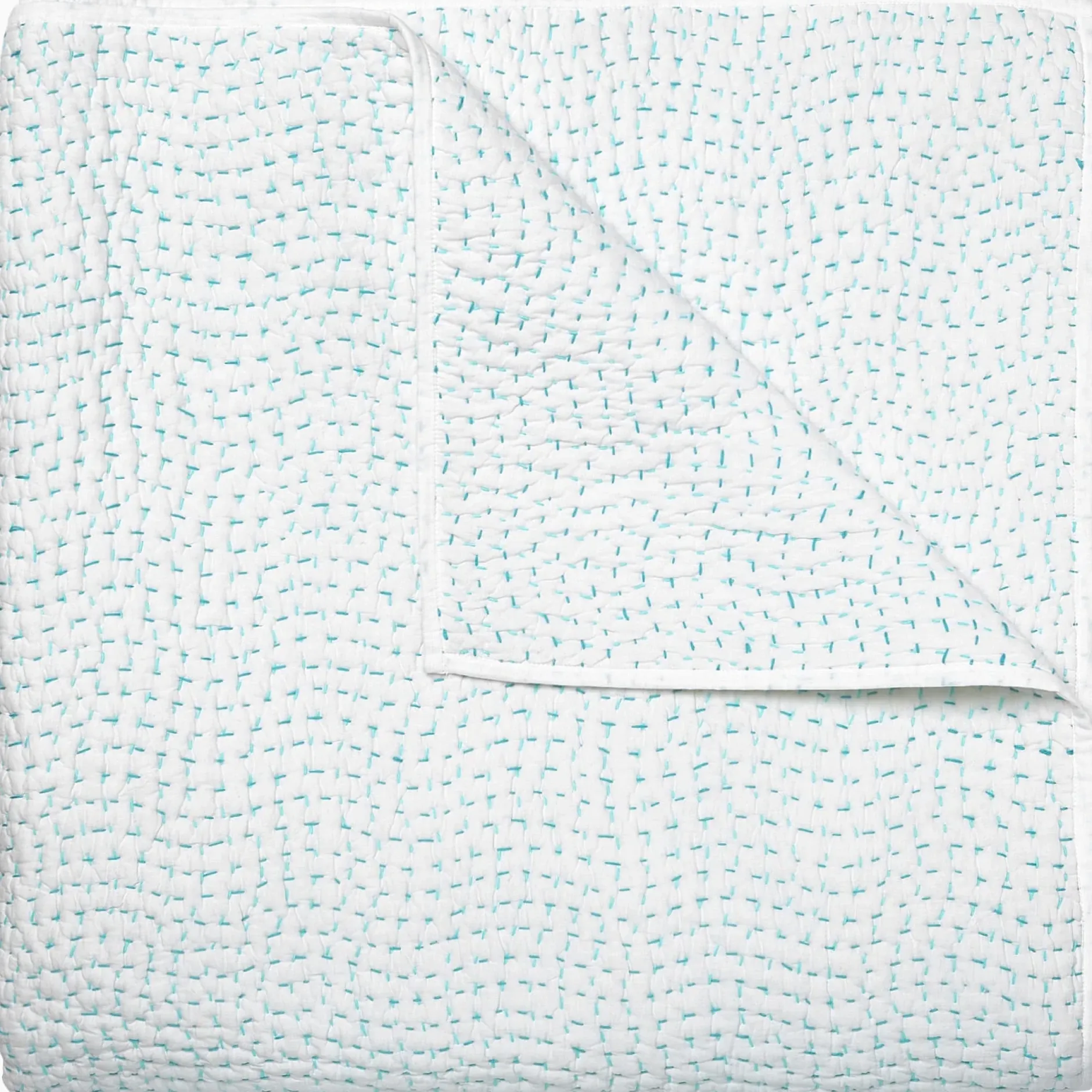 john_robshaw_hand_stitche_0-4.webp Quilts + Coverlets | John Robshaw Hand Stitched Coverlet Seaglass