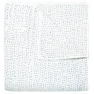 Quilts + Coverlets | John Robshaw Hand Stitched Coverlet Light Indigo